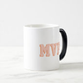 Moderne Cute Shadow Print Monogram Initialen Aange Magische Mok (Voorkant rechts)