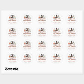 Moderne Cute Spooktacular First Birthday Halloween Ronde Sticker (Vel)