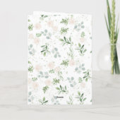 Moderne Cutout Overlay Verticale foto bruiloft Bedankkaart (Achterkant)