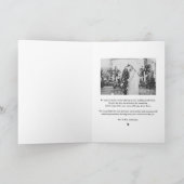 Moderne Cutout Overlay Verticale foto bruiloft Bedankkaart (Binnen)