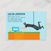 Moderne cyberbeveiligingsanalist visitekaartje (Achterkant)