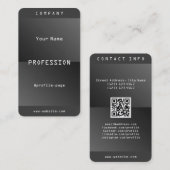 Moderne cybertechnologie app inspireerde slim visitekaartje (Voorkant / Achterkant)