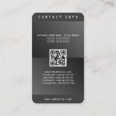 Moderne cybertechnologie app inspireerde slim visitekaartje (Achterkant)