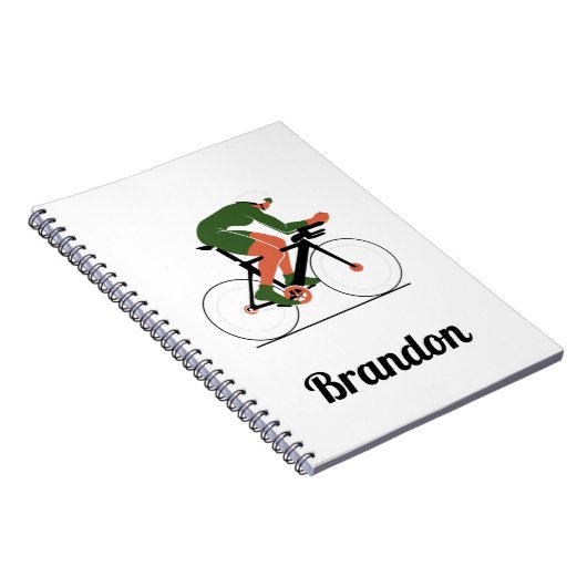 Moderne Cyclelijst van de Illustratie van het Cycl Notitieboek (Rechterzijde)