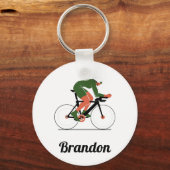 Moderne Cyclelijst van de Illustratie van het Cycl Sleutelhanger (Voorkant)