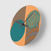 Moderne cyclus en lijnen halverwege de eeuw ronde klok (Hoek)