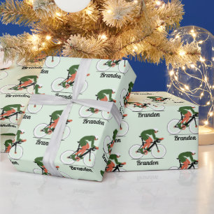 Moderne Cycluslijst Kinder padnaam Cadeaupapier