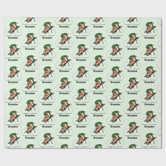 Moderne Cycluslijst Kinder padnaam Cadeaupapier (Vlak)