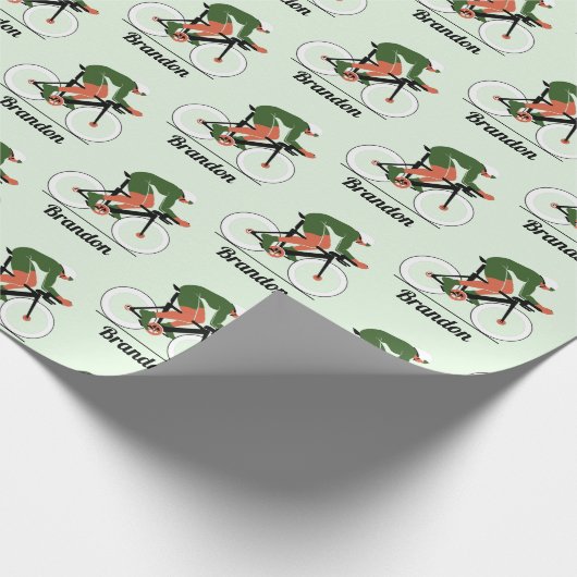 Moderne Cycluslijst Kinder padnaam Cadeaupapier (Hoek)