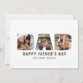 Moderne "DAD" Cutout 3 Foto Vaderdag (Voorkant)