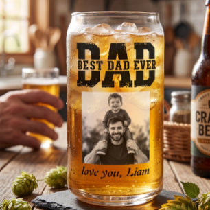 Moderne Dad Foto   Gepersonaliseerde Vaderdag Cade Blikvorm Glas