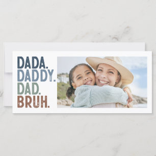 moderne DADA DADDY DAD BRUH FOTO VADERDAG kaart
