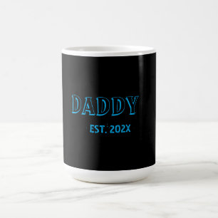 Moderne Daddy Est Jaar Vaderdag Vet Blauwe Magische Mok