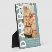 Moderne DADDY-foto & citaat Vaderdag Fotoplaat (Zijkant)