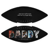 Moderne DADDY-foto, zwart, Happy Vaderdag American Football (Panelen)