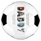 Moderne DADDY Photo Collage Chic Happy Vaderdag Voetbal (Gedraaid)
