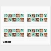 Moderne Daddy Photo Collage Sticker – Aangepaste 5 (Vel)