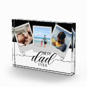Moderne dag beste vader op maat fotoblokken (Rechts)