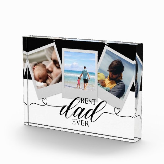 Moderne dag beste vader op maat fotoblokken (Rechts)
