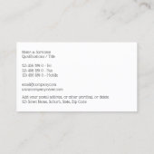 Moderne dag foto's logo salon afbeelding visitekaartje (Achterkant)