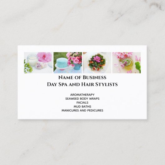 Moderne dag foto's logo salon afbeelding visitekaartje (Voorkant)