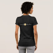Moderne dag geldgodin — donker shirt (Achterkant volledig)