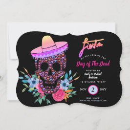 Moderne dag van de dood in het ziekenhuis nodigt r kaart