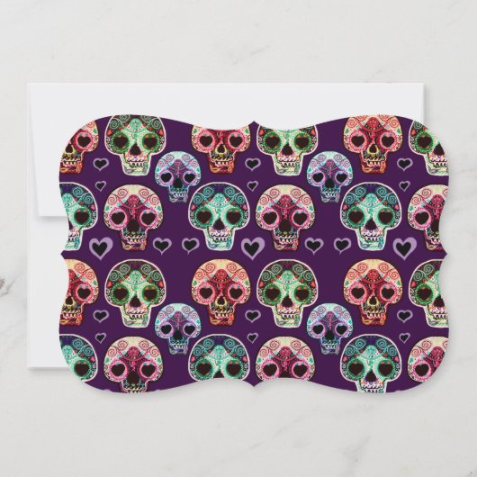 Moderne dag van de dood in het ziekenhuis nodigt r kaart (Achterkant)