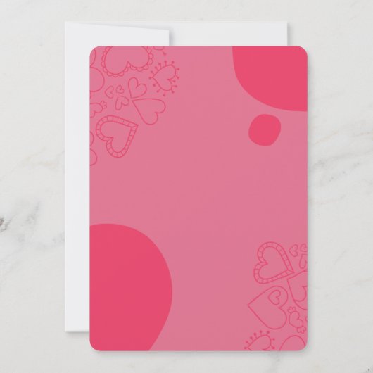 Moderne dag van de Rode Galentine Kaart (Achterkant)