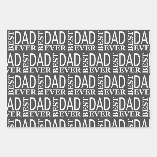 Moderne dag van zwarte en witte vaders Aangepast Inpakpapier Vel (Voorkant 2)