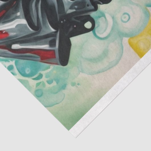 Moderne dag verachtelijk stijlvolle heks decoupage tissuepapier (Detail)