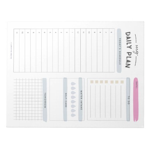 Moderne dagbouwer notitieblok (Voorkant)