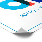 Moderne dagelijkse bevestiging Kleurrijke typograf Poster (Hoek)