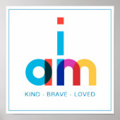 Moderne dagelijkse bevestiging Kleurrijke typograf Poster (Voorkant)