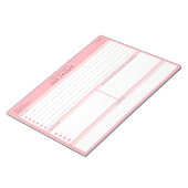 moderne dagelijkse herinneringen aan lijsten notitieblok (Schuin)