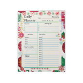 Moderne Dagelijkse Planner 2024 Kerstthema Notitieblok (Linkerzijde)