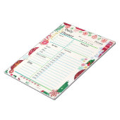 Moderne Dagelijkse Planner 2024 Kerstthema Notitieblok (Schuin)