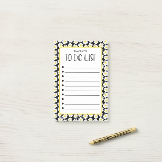 Moderne dagen om lijst uit te voeren post-it® notes (Op bureau)