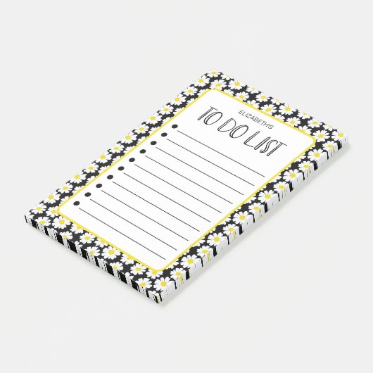 Moderne dagen om lijst uit te voeren post-it® notes (Schuin)