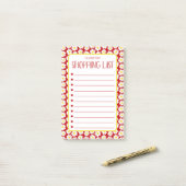 Moderne Daisies Boodschappenlijst Post-it® Notes (Op bureau)
