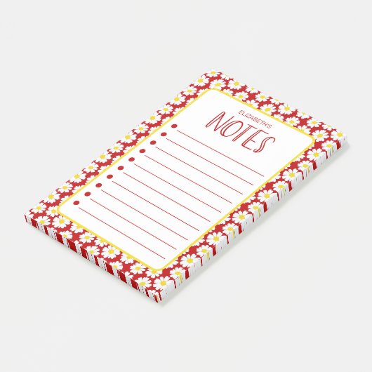 Moderne Daisies Notities Post-it® Notes (Schuin)