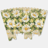 Moderne Daisy Bloemenschaakbord Gouden Glitters Bedankdoosjes (Ongevouwen)