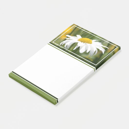 Moderne Daisy-foto Post-it® Notes (Schuin)