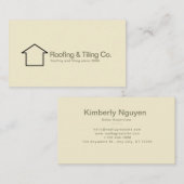 Moderne Dakbedekking Tegels Bedrijf Logo Visitekaartje (Voorkant / Achterkant)