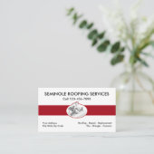 Moderne dakreserveringsservice visitekaartje (Staand voorkant)