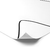 Moderne dame in Pet met rode lippenstift lijnkunst Poster (Hoek)