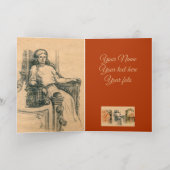 Moderne dames en huizen folie wenskaart (Binnenlaag)