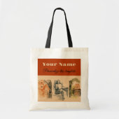 Moderne dames en huizen tote bag (Voorkant)