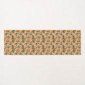 Moderne dames en huizen yogamat (Achterkant (horizontaal))