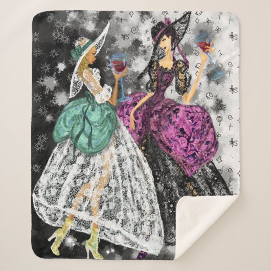 Moderne dames sherpa deken (Voorkant)